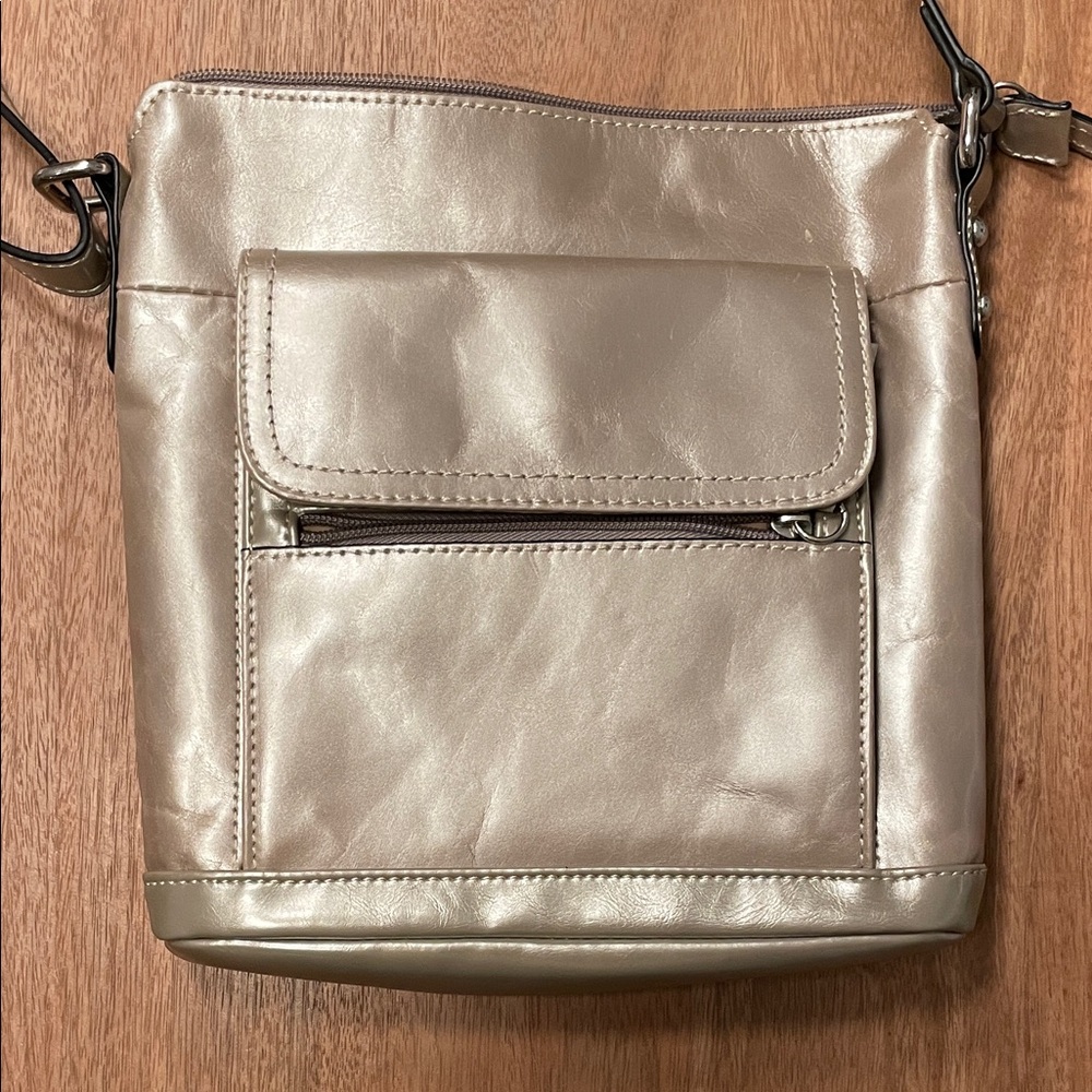 Giani Bernini Champagne Crossbody Bag — NEW
